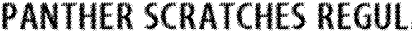Panther Scratches Regular font