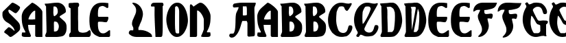 Sable Lion font