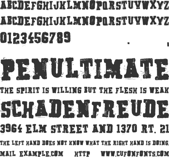 Secret Agency font preview