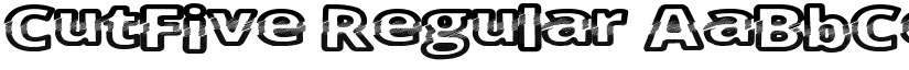CutFive Regular font