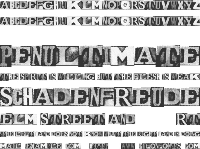 MetalblockNaked font preview