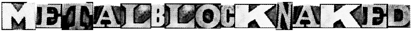 MetalblockNaked Regular font