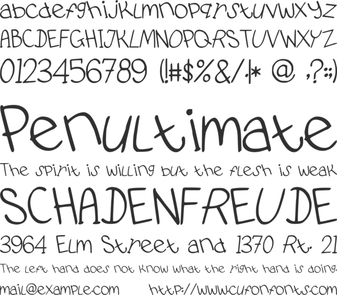 PidginDance font preview