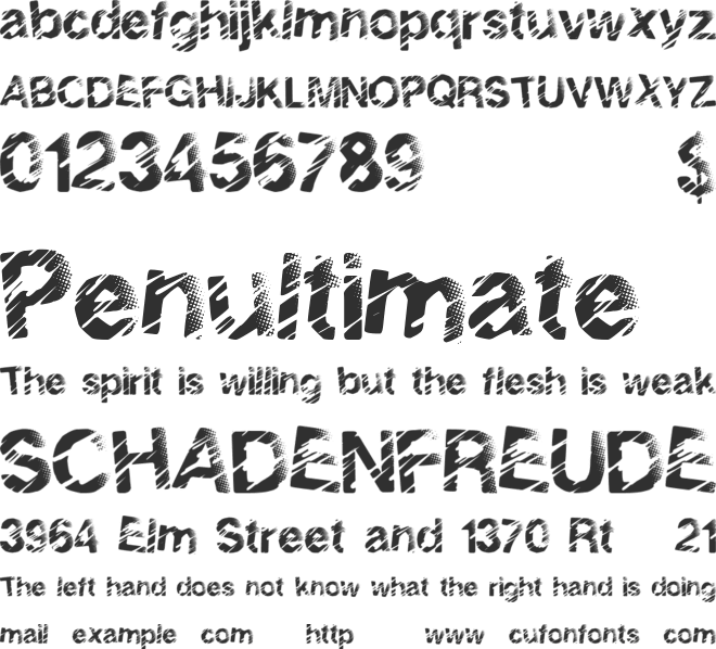 SolidEvent font preview