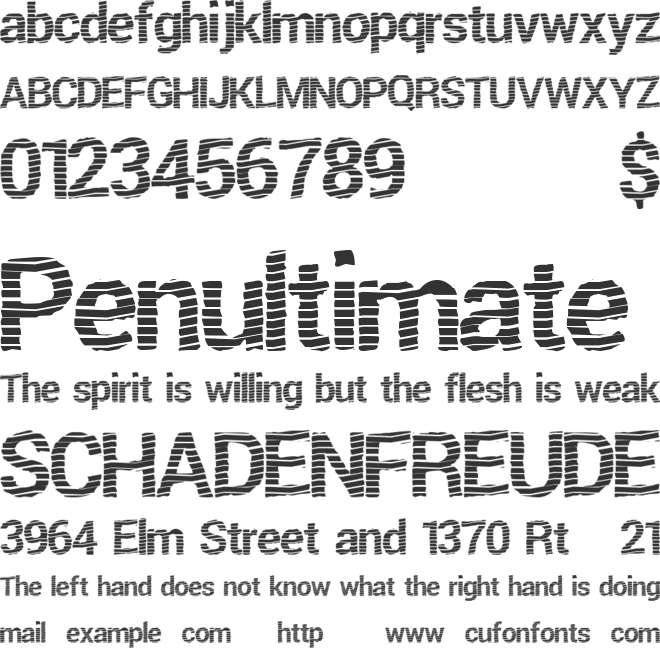 FreshTwist font preview