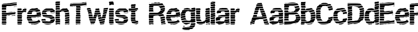 FreshTwist Regular font