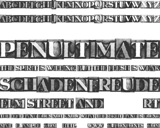 MetalBlockSerif font preview