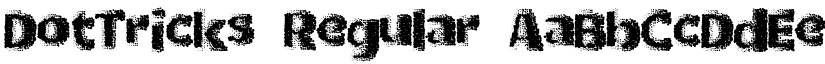 DotTricks Regular font