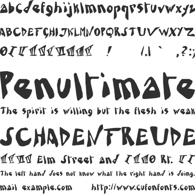 Mad Somnambulist font preview