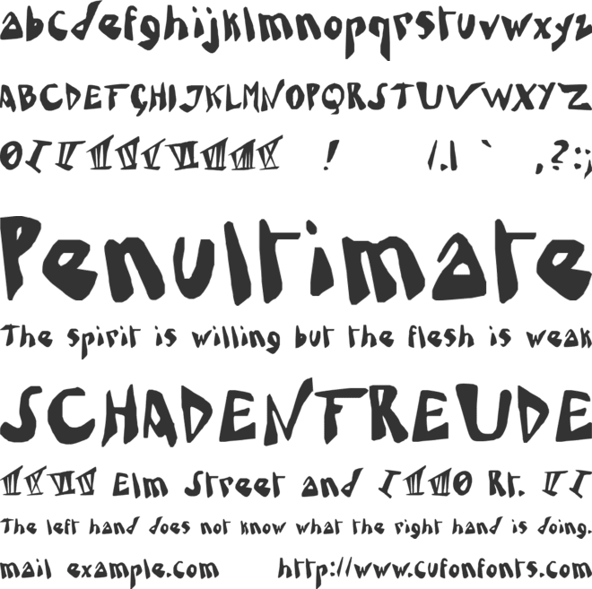 Mad Somnambulist font preview