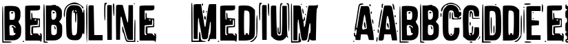 Beboline Medium font