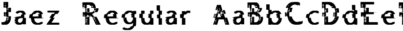 Jaez Regular font