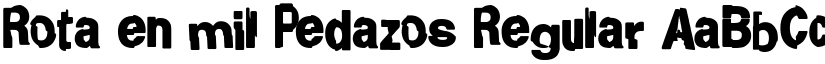 Rota en mil Pedazos Regular font