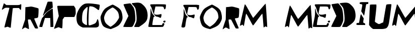Trapcode_Form Medium font