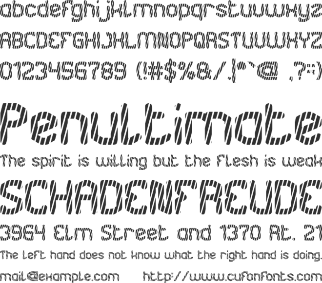 UNDERGROUND 2 font preview