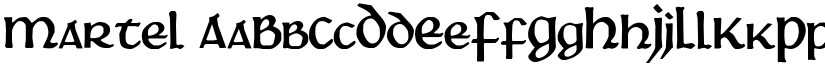 Martel font