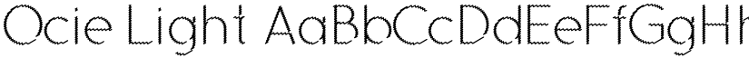 Ocie Light font