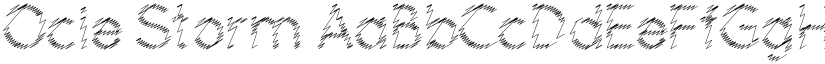 Ocie Storm font