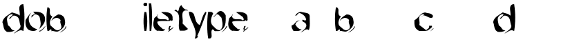 dob Filetype font