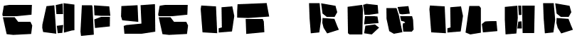 Copycut Regular font