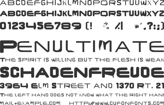 BrunstCaps font preview