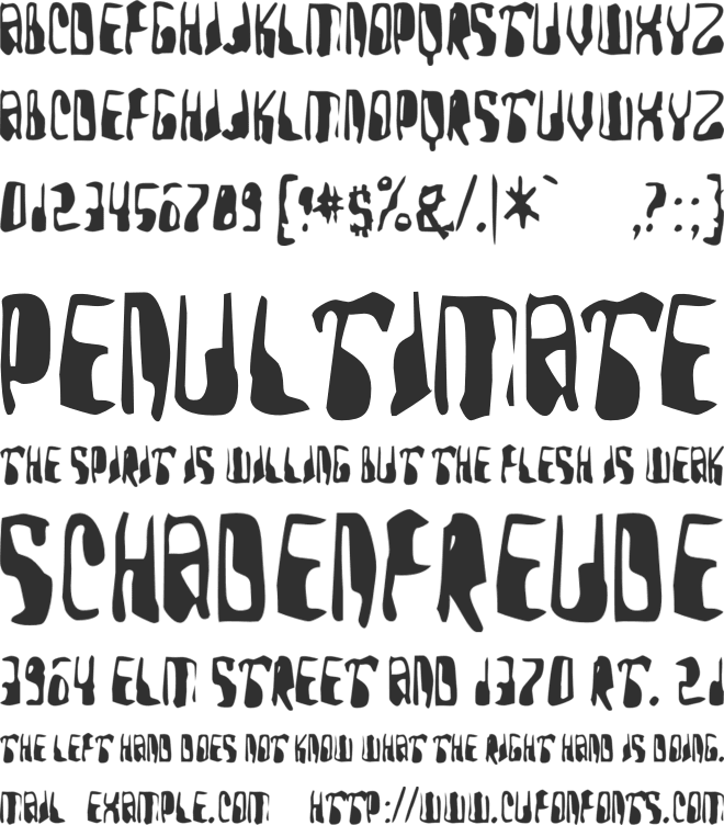 Yellow Pills font preview