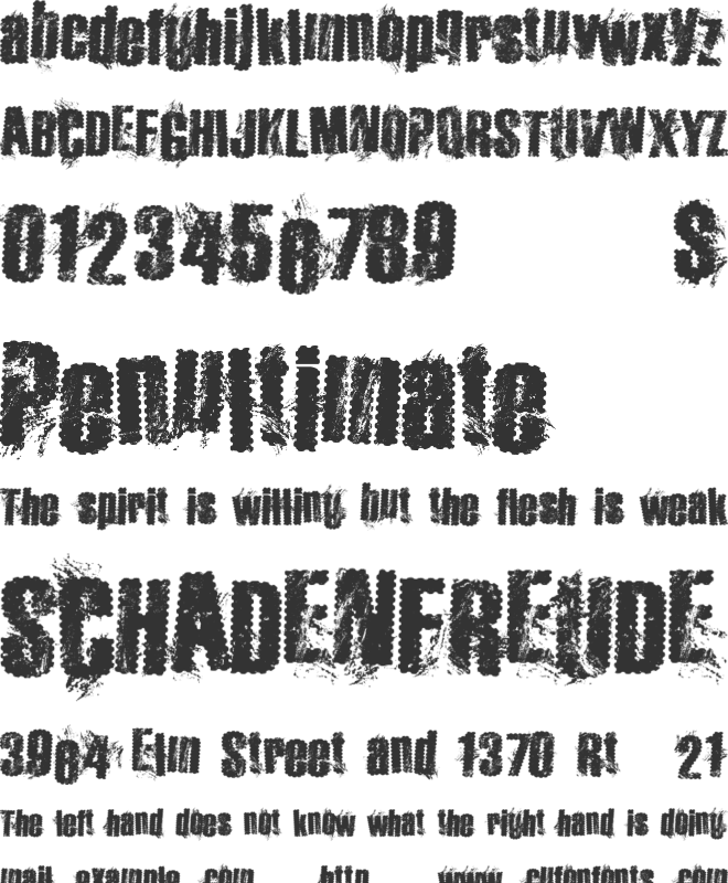 HipsterBike font preview