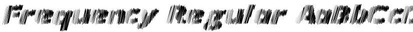 Frequency Regular font