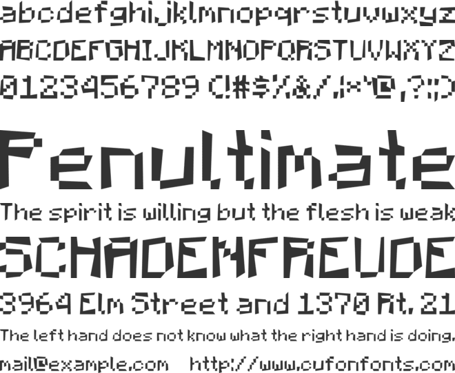 MCPEfont font preview