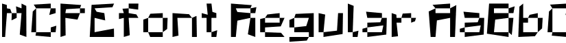MCPEfont Regular font