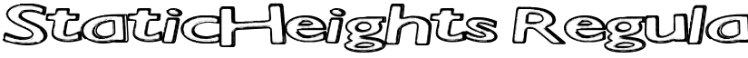 StaticHeights Regular font