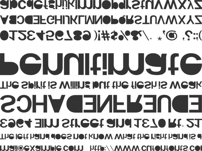 woodcutter KAOS font preview