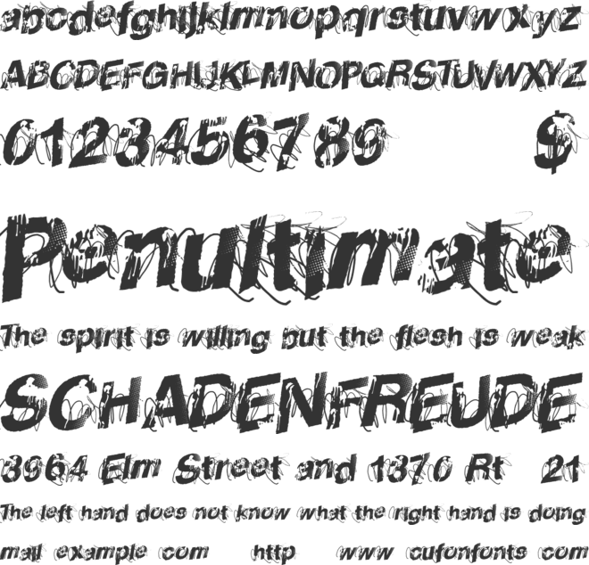 UrbanPoster font preview