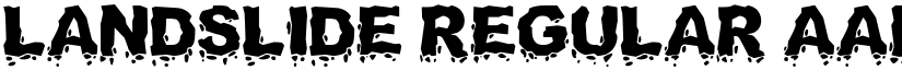 Landslide Regular font