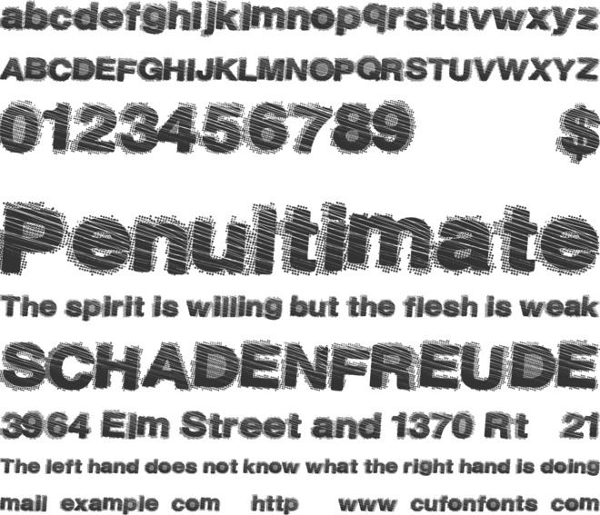 DustySalmon font preview