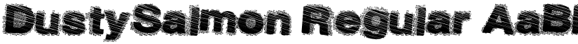 DustySalmon Regular font