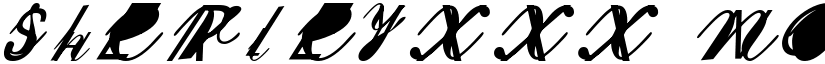 SherleyXXX Normal font