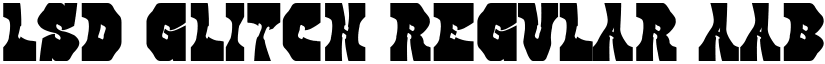 LSD GLITCH Regular font