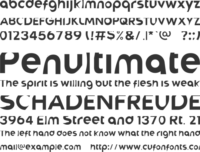 BURICK font preview
