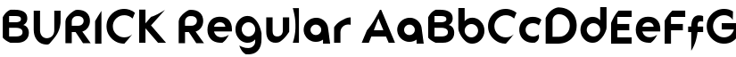 BURICK Regular font