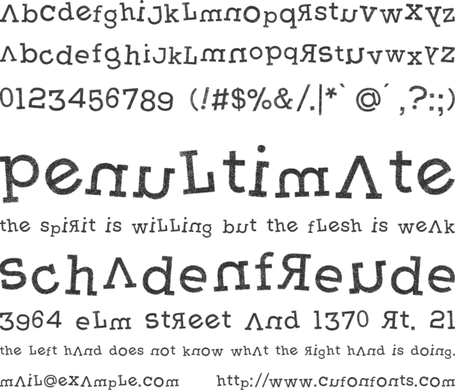 Weasterne font preview