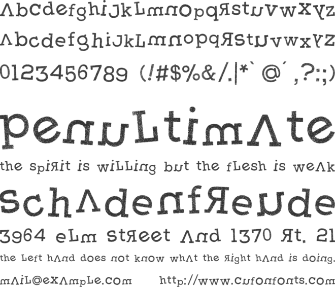Weasterne font preview