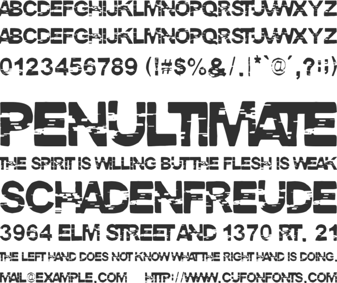 Pirate Style font preview