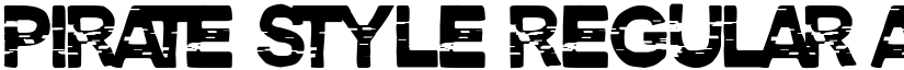 Pirate Style Regular font