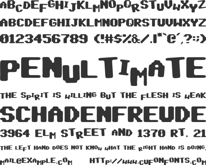 pix punk font preview