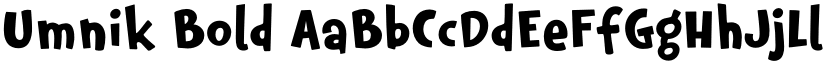 Umnik Bold font