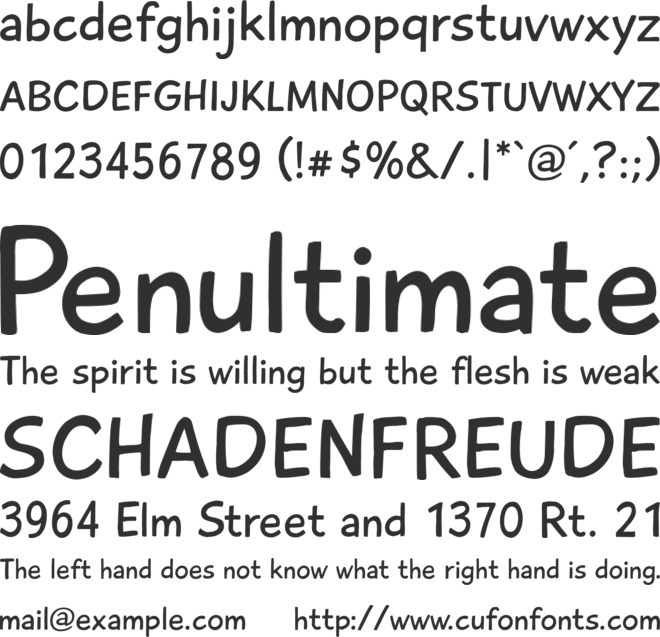 Playtime font preview