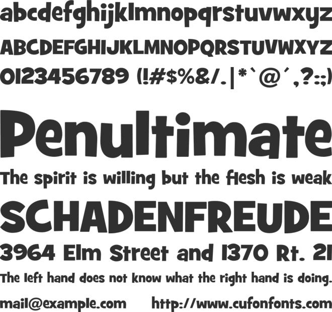 GrilledCheese BTN font preview
