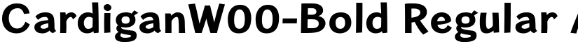 CardiganW00-Bold Regular font