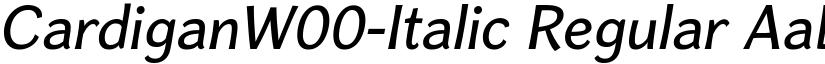 CardiganW00-Italic Regular font